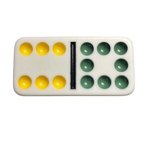 Double Twelve Dominoes Replacement Tile 6 8 Color Dot mq